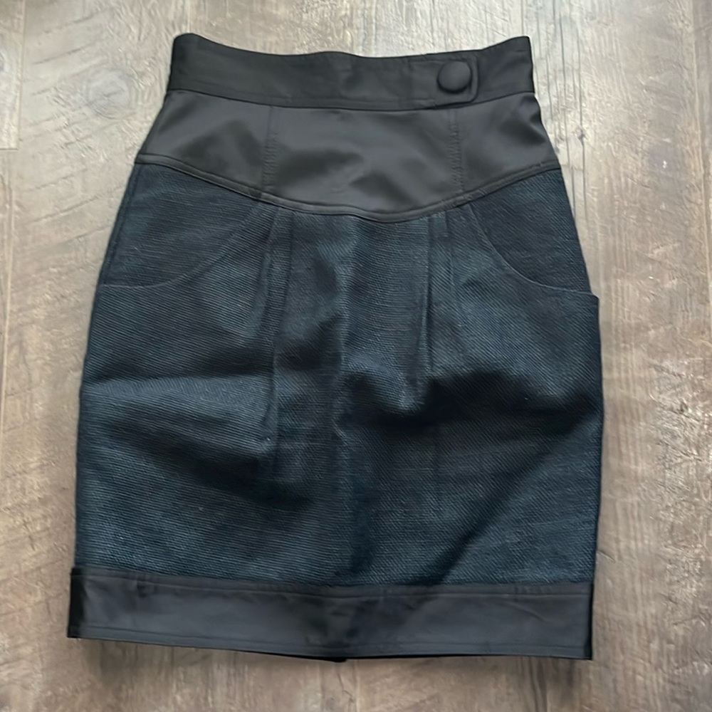 Nanette Lepore burlap midi skirt 6